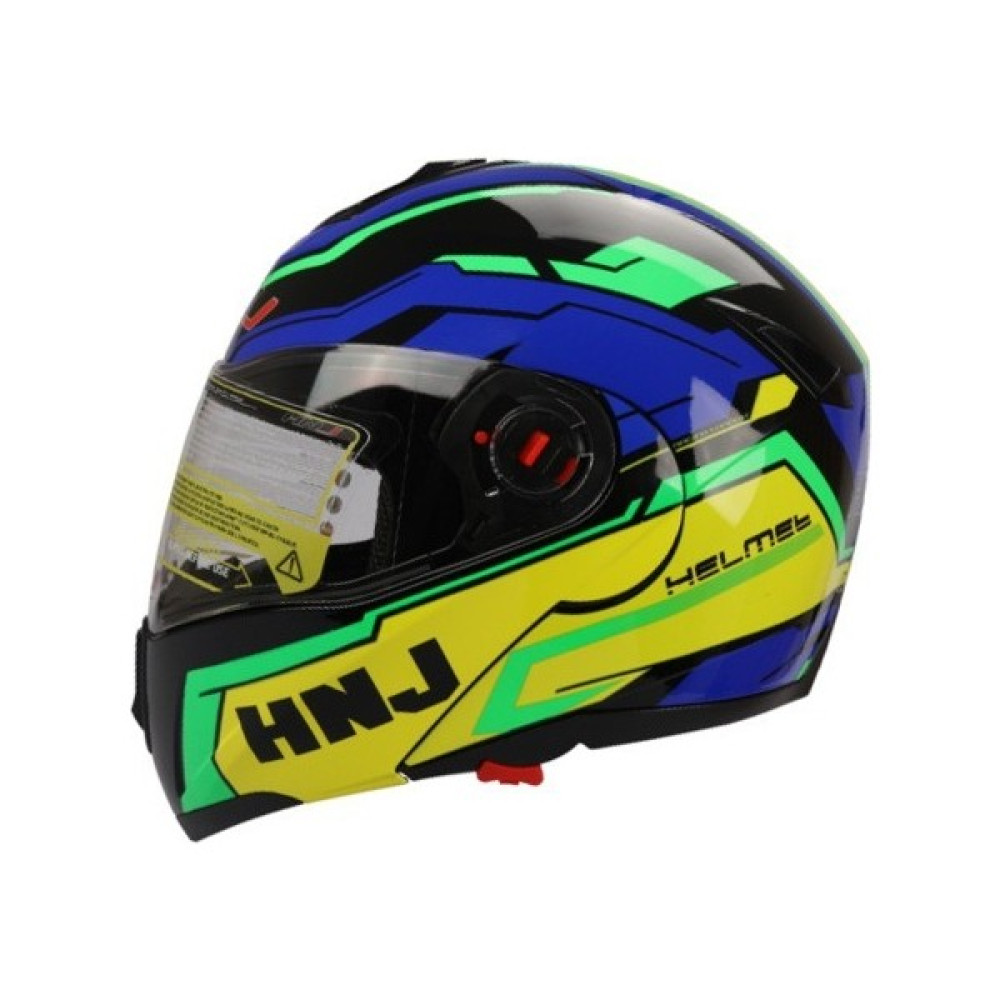 Free-M FR-961 Siyah Yeşil Çene Açılır Güneş Vizörlü Kask - XL - Renkli Motorsiklet Kaskları Fiyatı