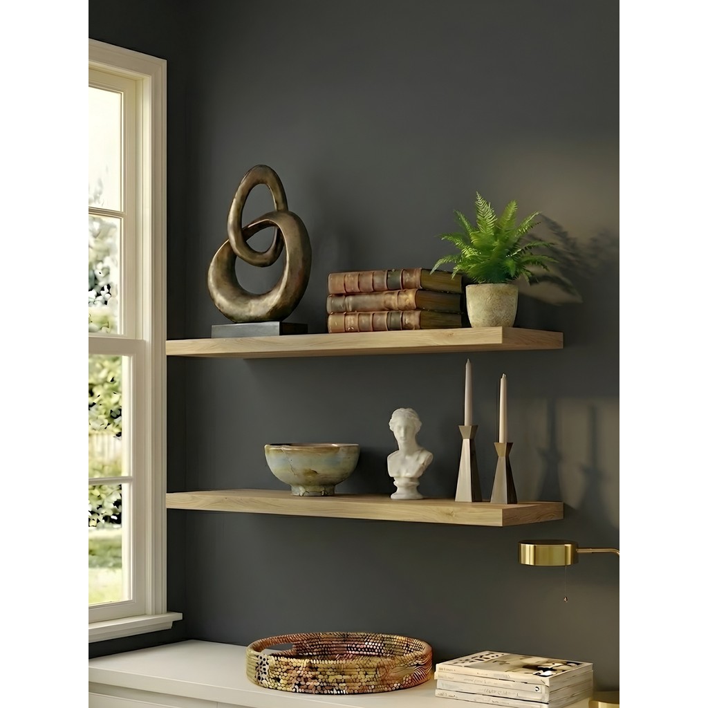Freehome Premium Mdf Ürün 2'li Set 50X15 cm Gizli Montaj Modern Kitaplık Mutfak Banyo Salon Rafı Kitaplık Fiyatı