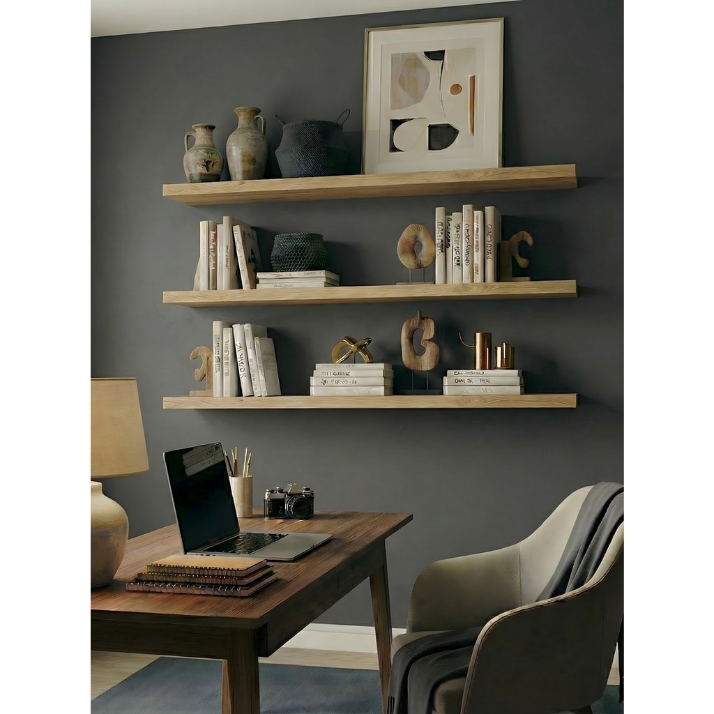 Freehome Premium Mdf Ürün Gizli Montajlı Uçan Raf 100X15 - 3 Adet Kitaplık Mutfak Banyo Salon Rafı Kitaplık Fiyatı