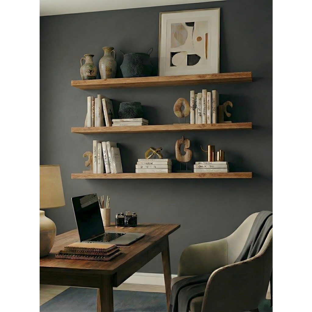 Freehome Premium Mdf Ürün Gizli Montajlı Uçan Raf 100X15 - 3 Adet Kitaplık Mutfak Banyo Salon Rafı - Atlantik Çam Kitaplık Fiyatı