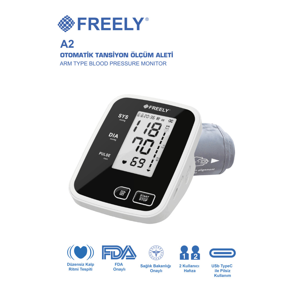 Freely ÜST KOLDAN ÖLÇER TANSİYON ALETİ Tansiyon Aleti Fiyatı