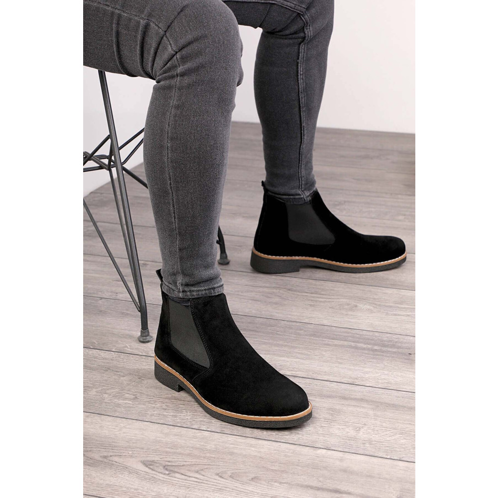 Freemax Unisex Chelsea Bot Garantili Ürün SÜET SİYAH 41 Beden Kadın Botları Fiyatı