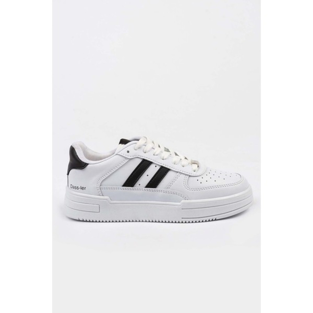 Freemax Unisex Garantili Anatomik Hafif Esnek Sağlam Sneaker Spor Ayakkabı CNS.176 Beyaz Siyah Spor Ayakkabı Fiyatı