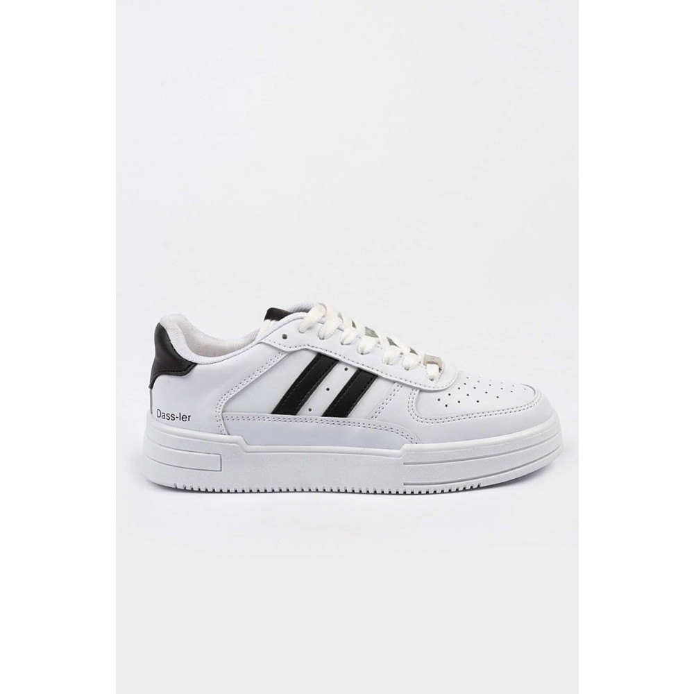 Freemax Unisex Garantili Ortopedik Hafif Esnek Sağlam Sneaker Spor Ayakkabı Beyaz Siyah 37 Beden Spor Ayakkabı Fiyatı