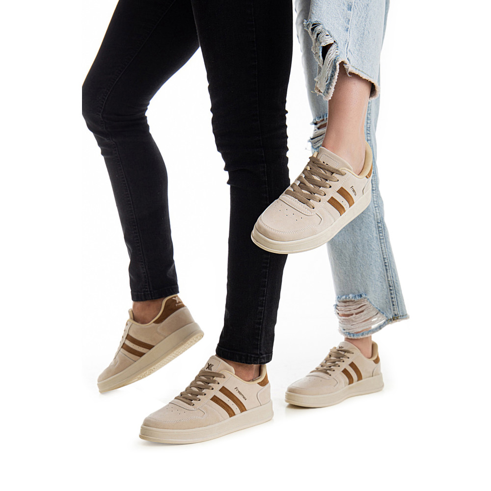 Freemax Unisex Garantili Ortopedik Iç Tabanlık Hafif Esnek Sağlam Sneaker Spor Ayakkabı Bej Kahve 40 Beden Spor Ayakkabı Fiyatı