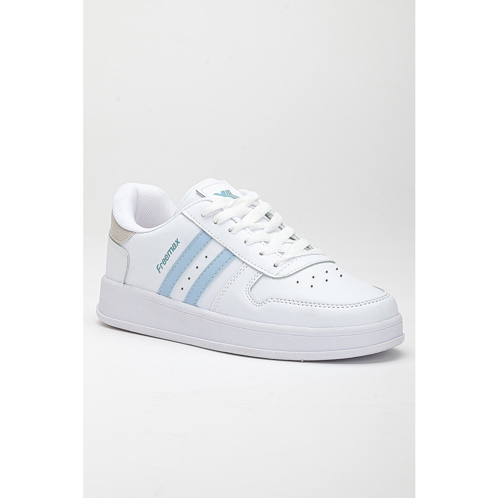 Freemax Unisex Garantili Ortopedik Iç Tabanlık Hafif Esnek Sağlam Sneaker Spor Ayakkabı Beyaz Mavi 44 Beden Spor Ayakkabı Fiyatı