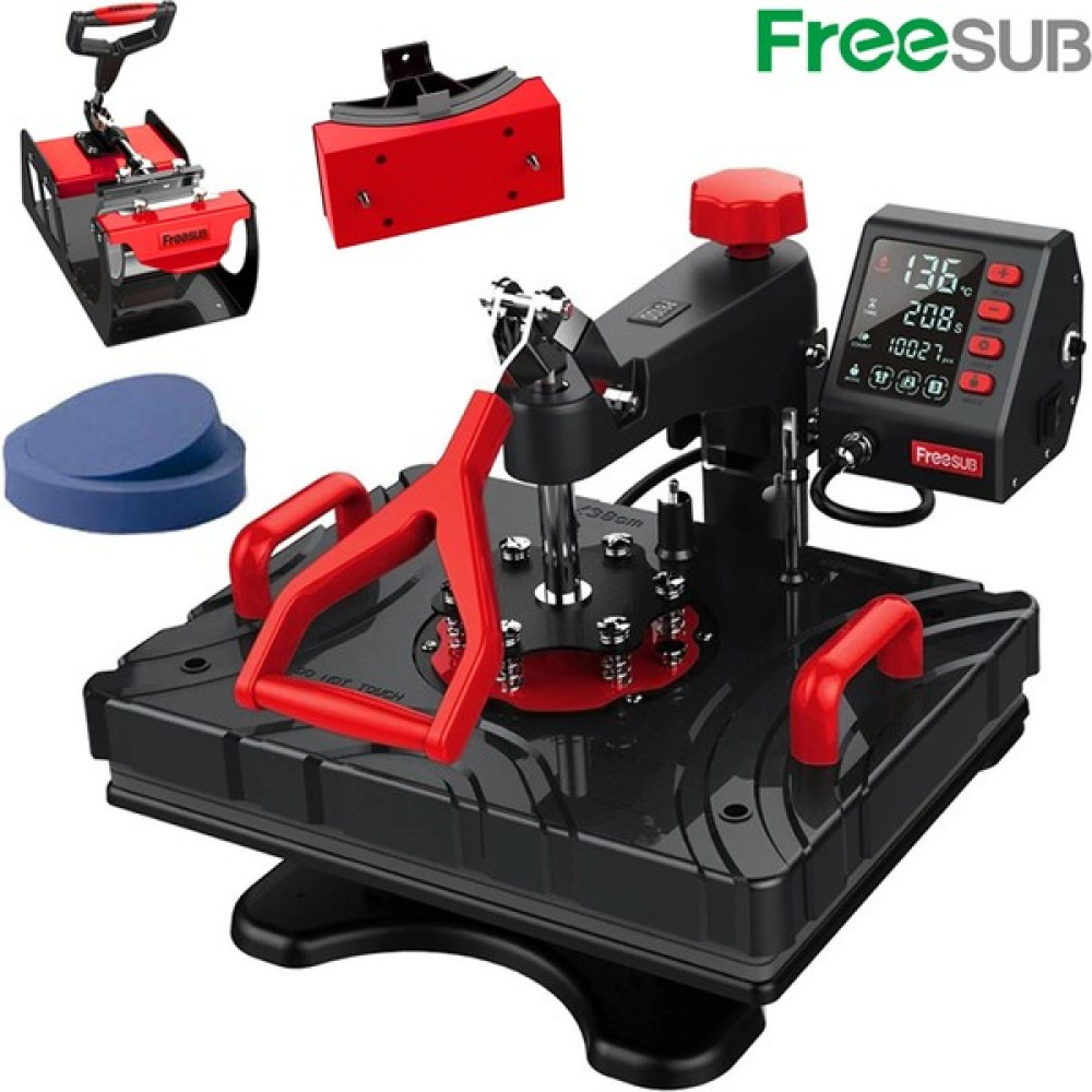 Freesub 5in1 Süblimasyon Kombo Transfer Baskı Makinesi - Siyah Yazıcılar Fiyatı