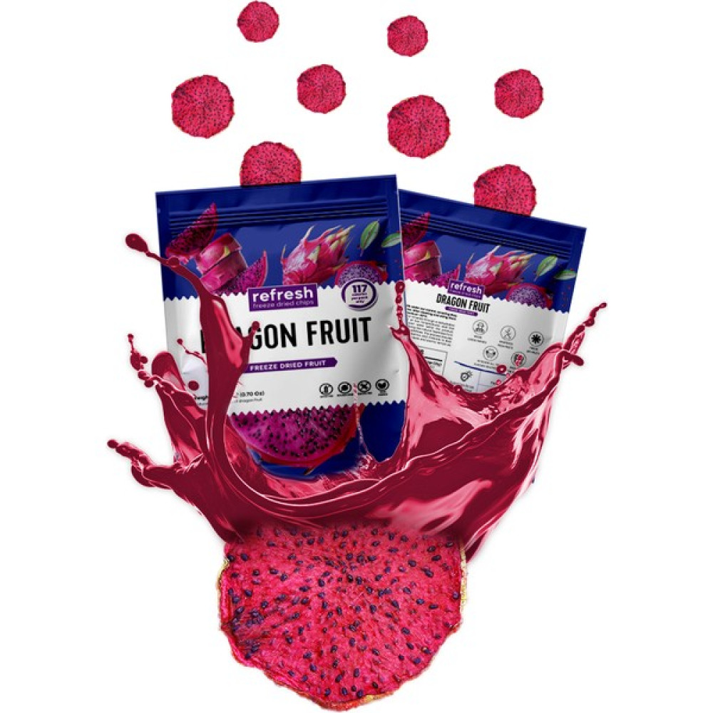 Freeze Dried Ejder Meyvesi - Dondurularak Kurutulmuş Meyve - Freeze Dry Meyve Kurusu 20GR Diğer Fiyatı
