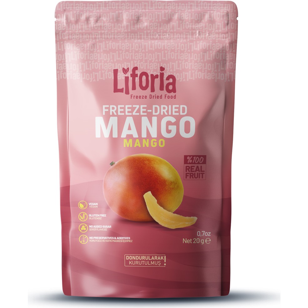 Freeze Dried Ince Dilim Mango- Dondurularak Kurutulmuş Meyve-Freeze Dry Kuru MEYVE 20GR - 20 gr Kuru Meyve Fiyatı