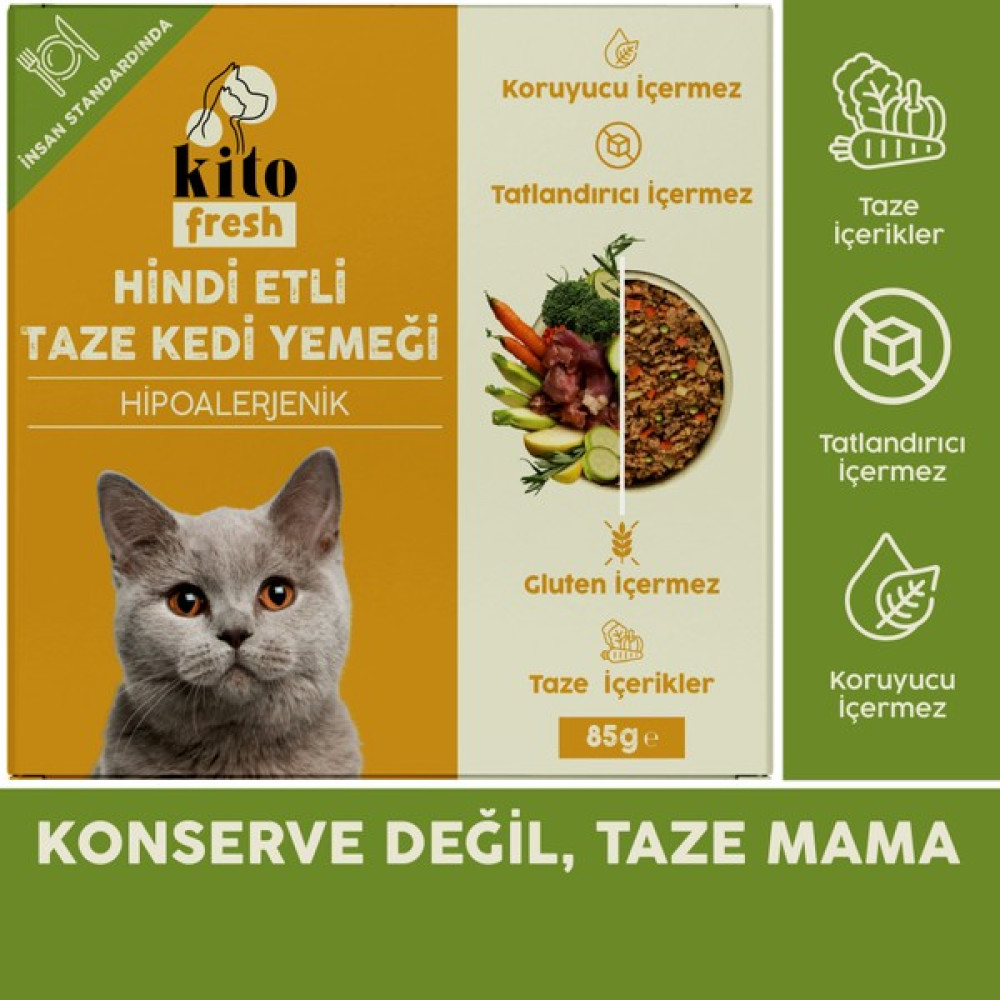 Fresh Hindi Etli Kedi Yemeği 85 gr Evcil Hayvan Ürünleri Fiyatı