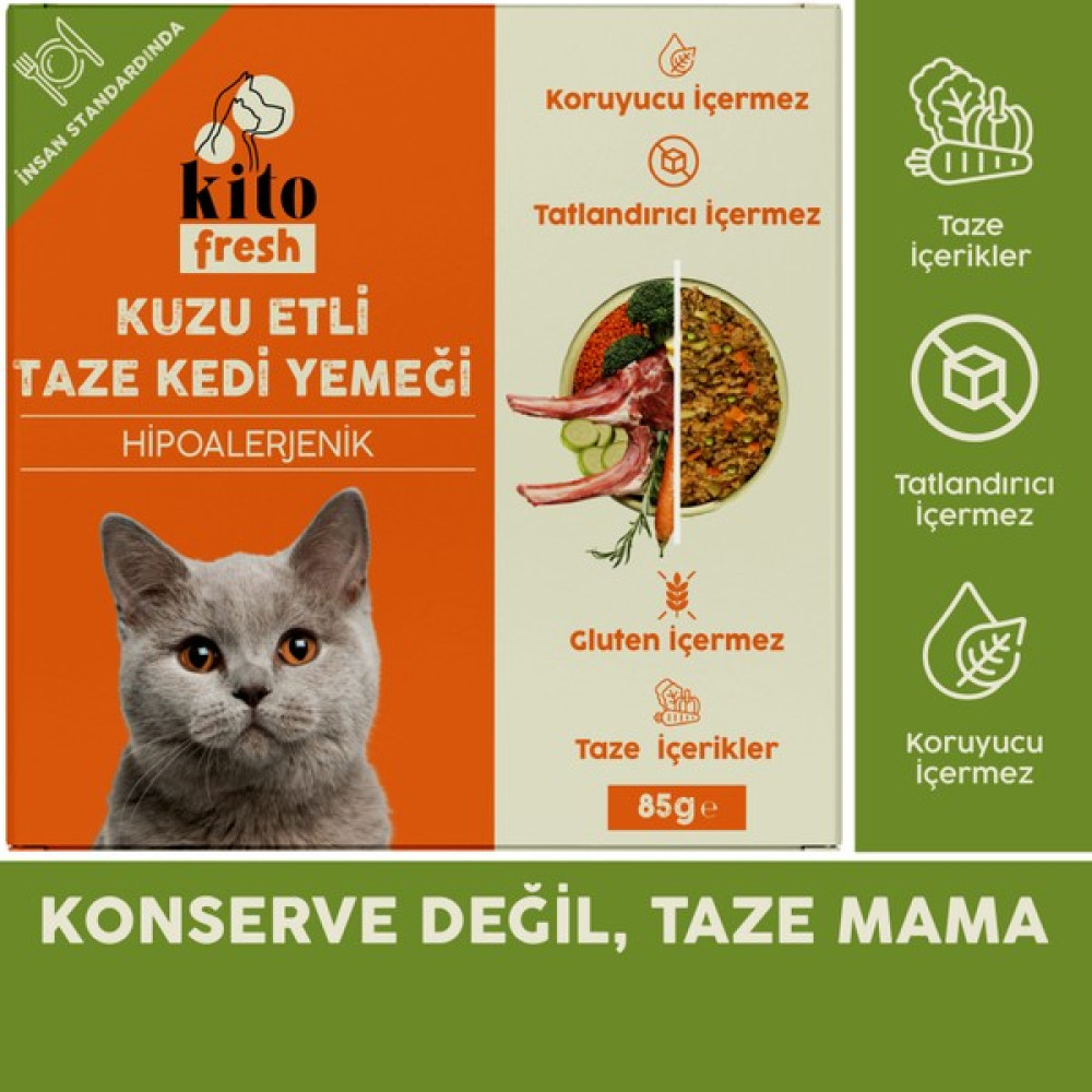 Fresh Kuzu Etli Kedi Yemeği 85 gr Evcil Hayvan Ürünleri Fiyatı