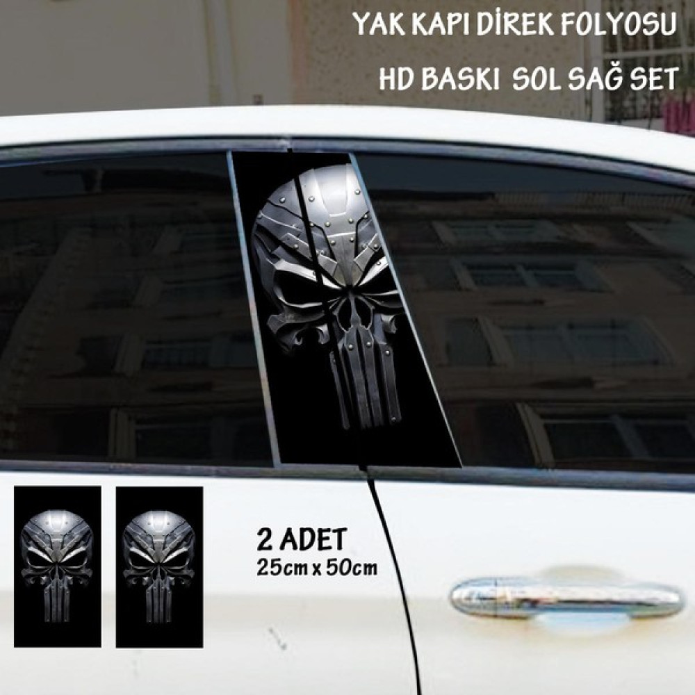 Fresh Metal Kuru Kafa Baskılı Folyo 2Adet Set - Oto Kapı Kaplama Sticker Tuning Görünüm - Siyah Oto Boyaları Fiyatı