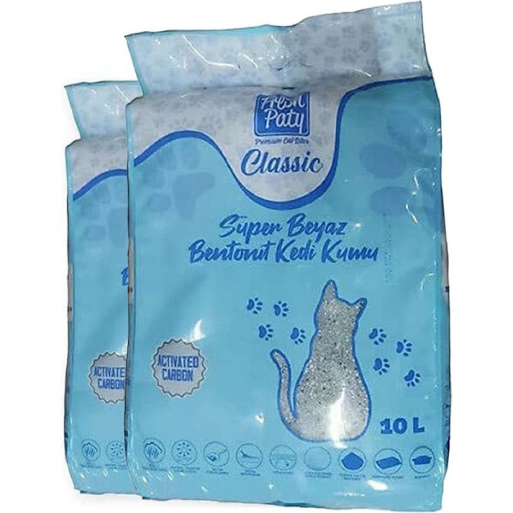 Fresh Paty Aktif Karbonlu Kokusuz Topaklaşan Classic 10 Lt x 2 Kedi Kumu Evcil Hayvan Ürünleri Fiyatı