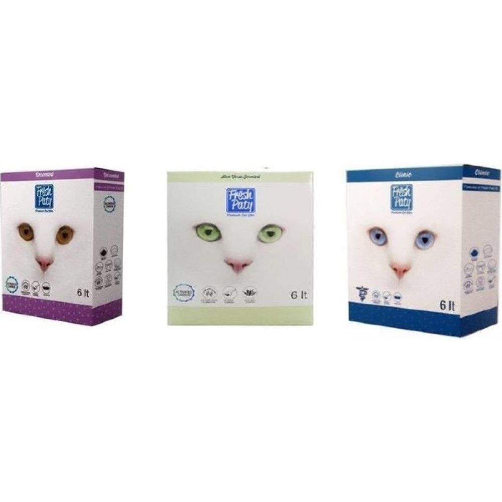 Fresh Paty Premium Kedi Kumu 6 Litre 3lü Karışık Deneme Paketi Evcil Hayvan Ürünleri Fiyatı