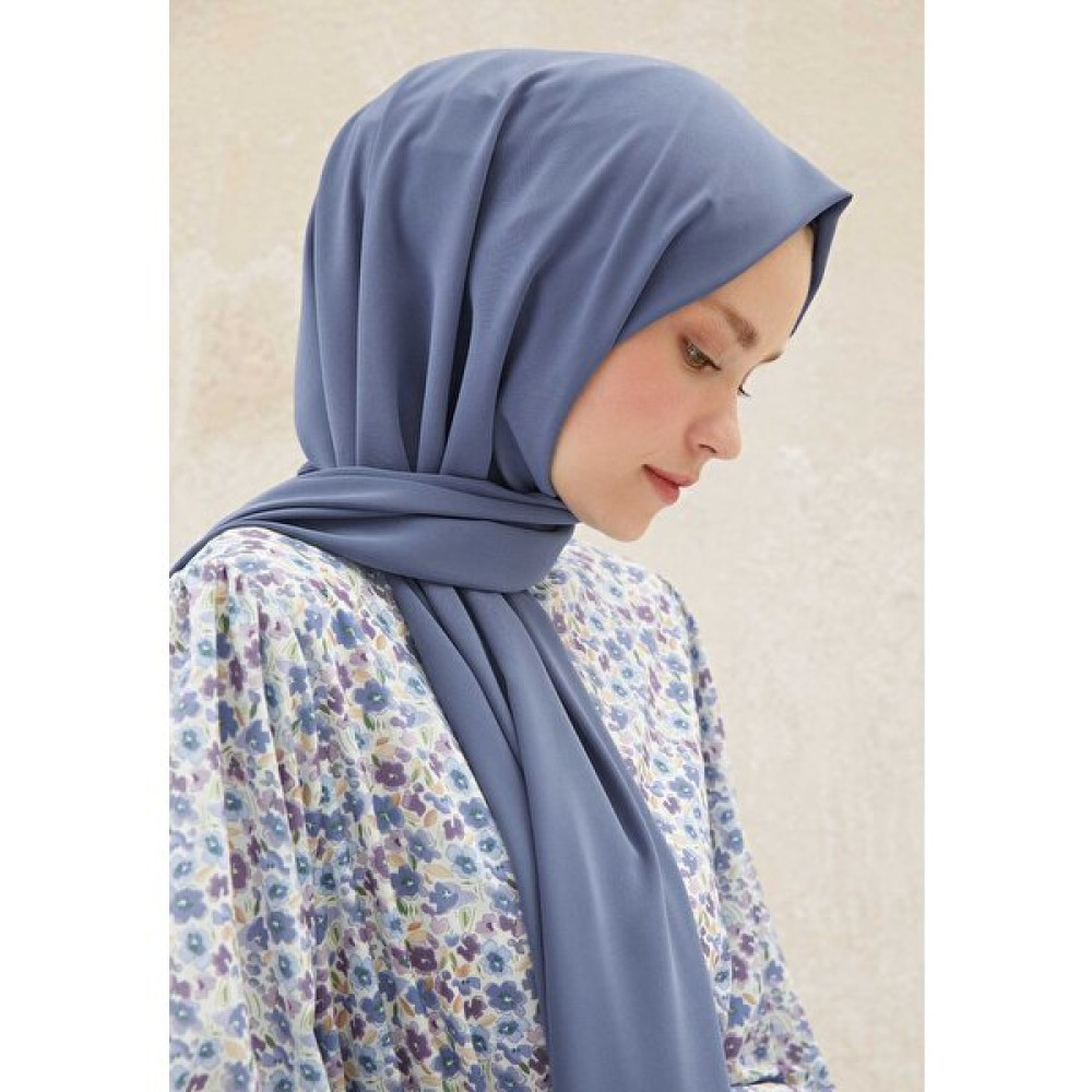 Fresh Scarfs Medine Ipeği Şal Mavi-Gri Şal / Fular & Eşarp Fiyatı