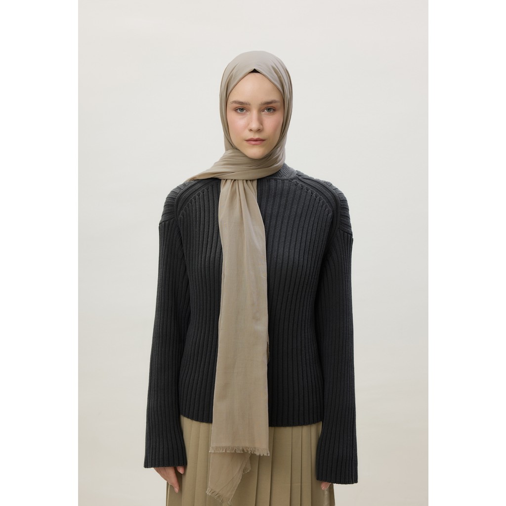 Fresh Scarfs Naturel Bej İnce Pamuk Vual Şal Şal Fiyatı