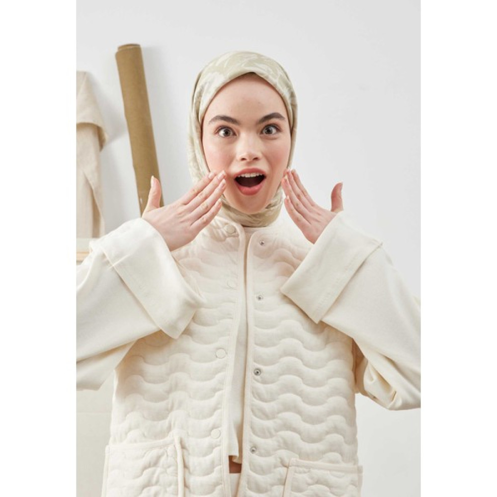 Fresh Scarfs Vıolet Desen Pamuk Ipek Eşarp Pastel Yeşil Eşarp Fiyatı