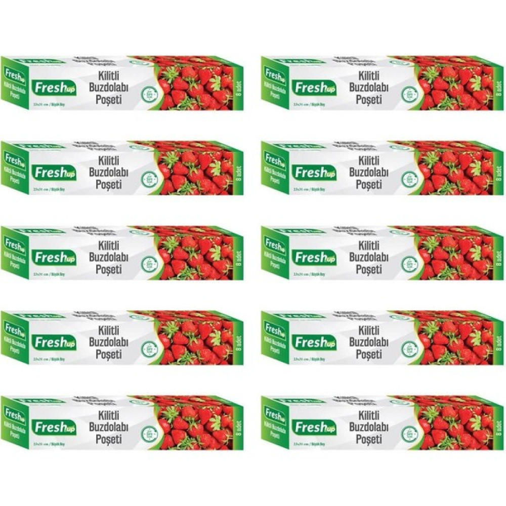 Fresh Up 23X31 cm Kilitli Buzdolabı Poşeti 80 Adet - Şeffaf Oto Boyaları Fiyatı