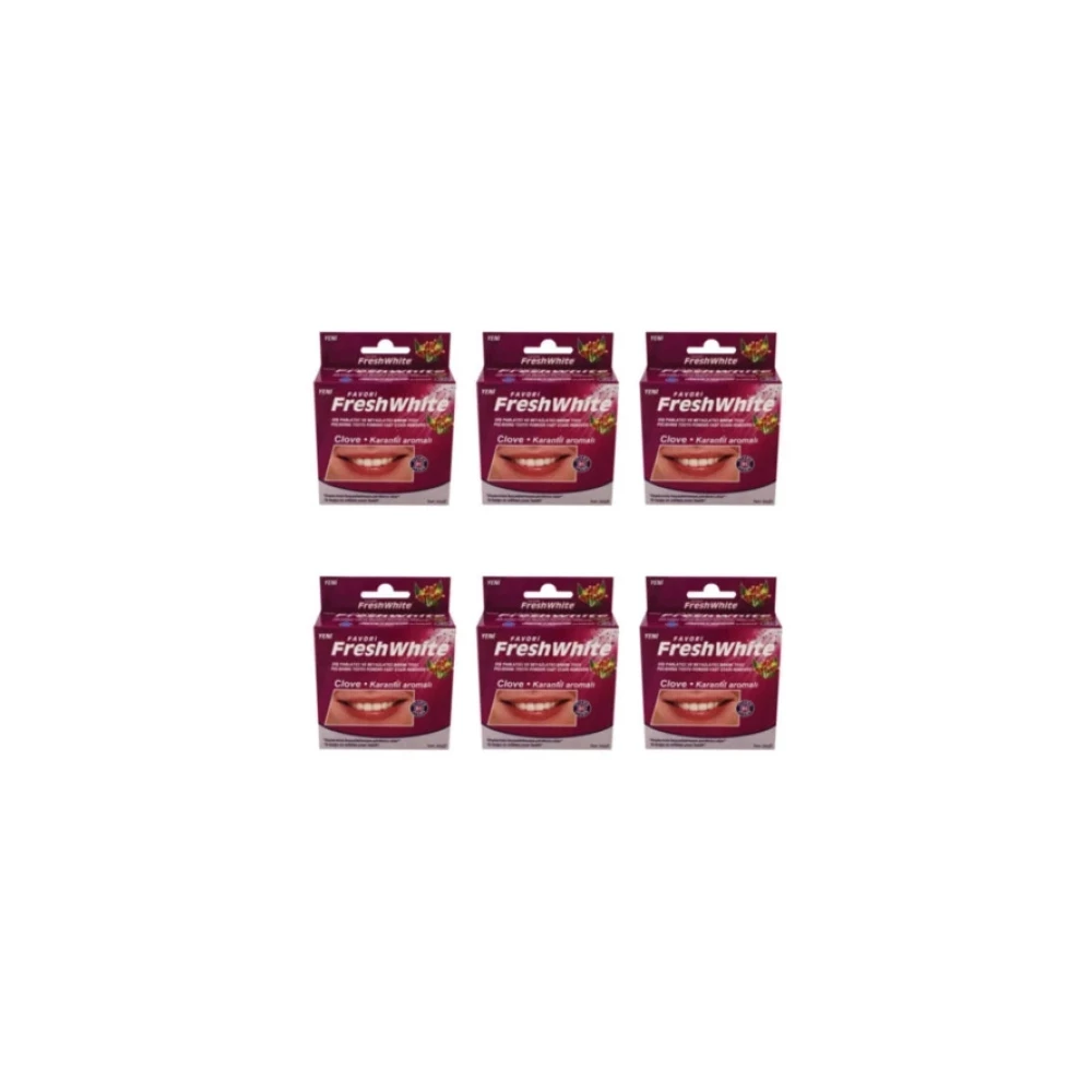 Fresh Whıte 6 Paket Karanfil Aromalı Diş Beyazlatma Tozu - Diş Beyazlatıcı Toz Diş Beyazlatıcılar Fiyatı