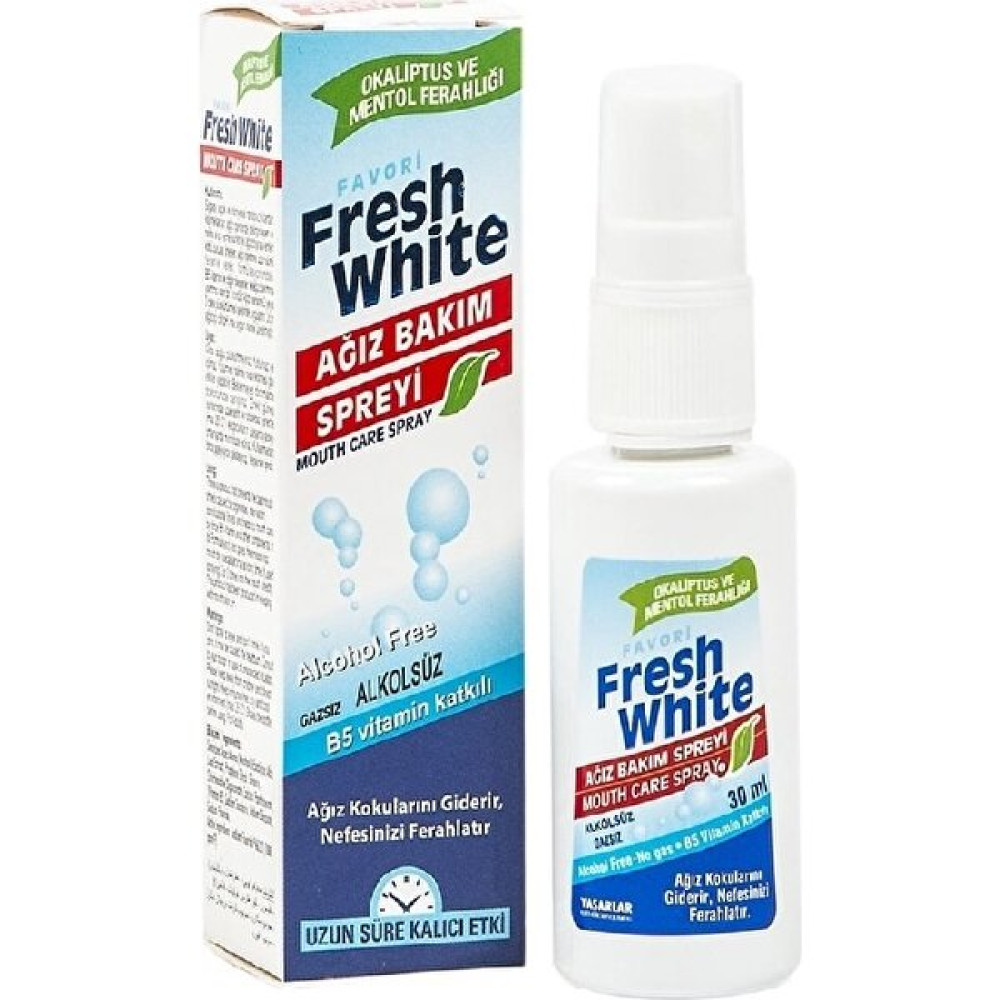 Fresh White Ağız Bakım Spreyi Ağız Gargara ve Spreyi Fiyatı