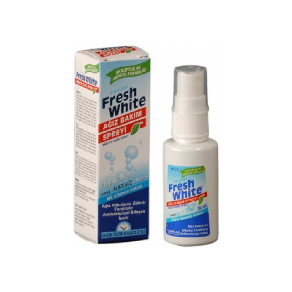 Fresh White Ağız Bakım Spreyi 30 Ml Ağız Gargara ve Spreyi Fiyatı