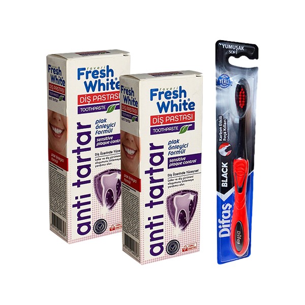 Fresh White Anti Tartar Diş Pastası 90 gr x 2 Diş Macunları Fiyatı