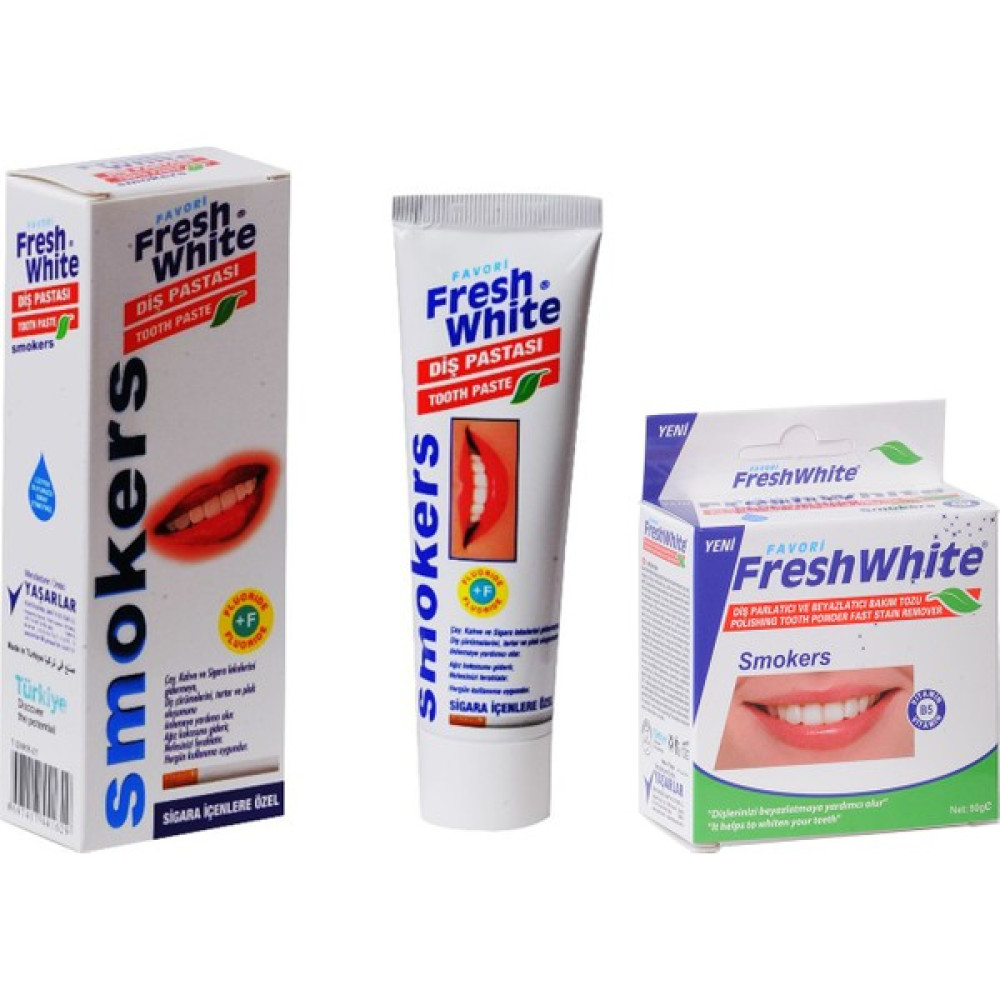 Fresh White Diş Pastası + Diş Parlatıcı Smokers 50 gr Oto Boyaları Fiyatı