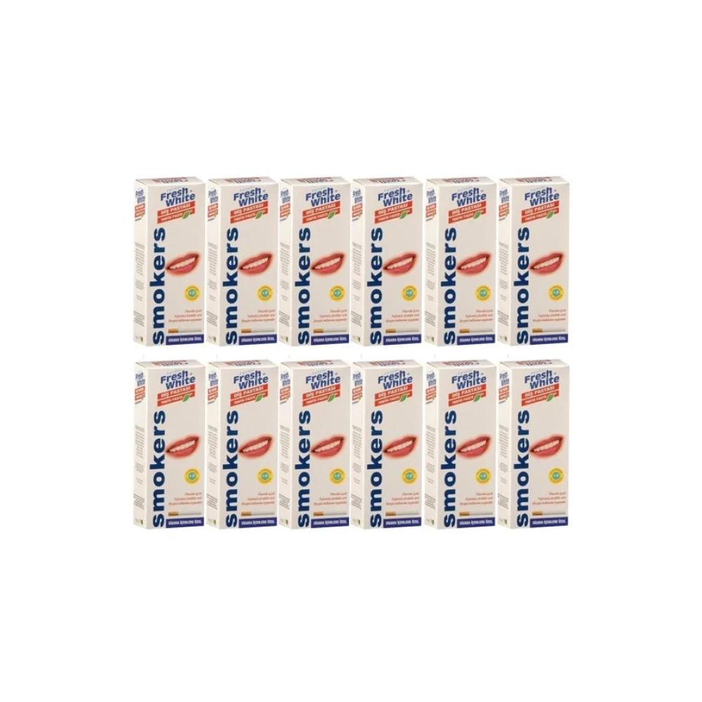 Fresh Whıte Smokers Diş Pastası 90 Gr 12'Li Paket Diş Beyazlatıcılar Fiyatı