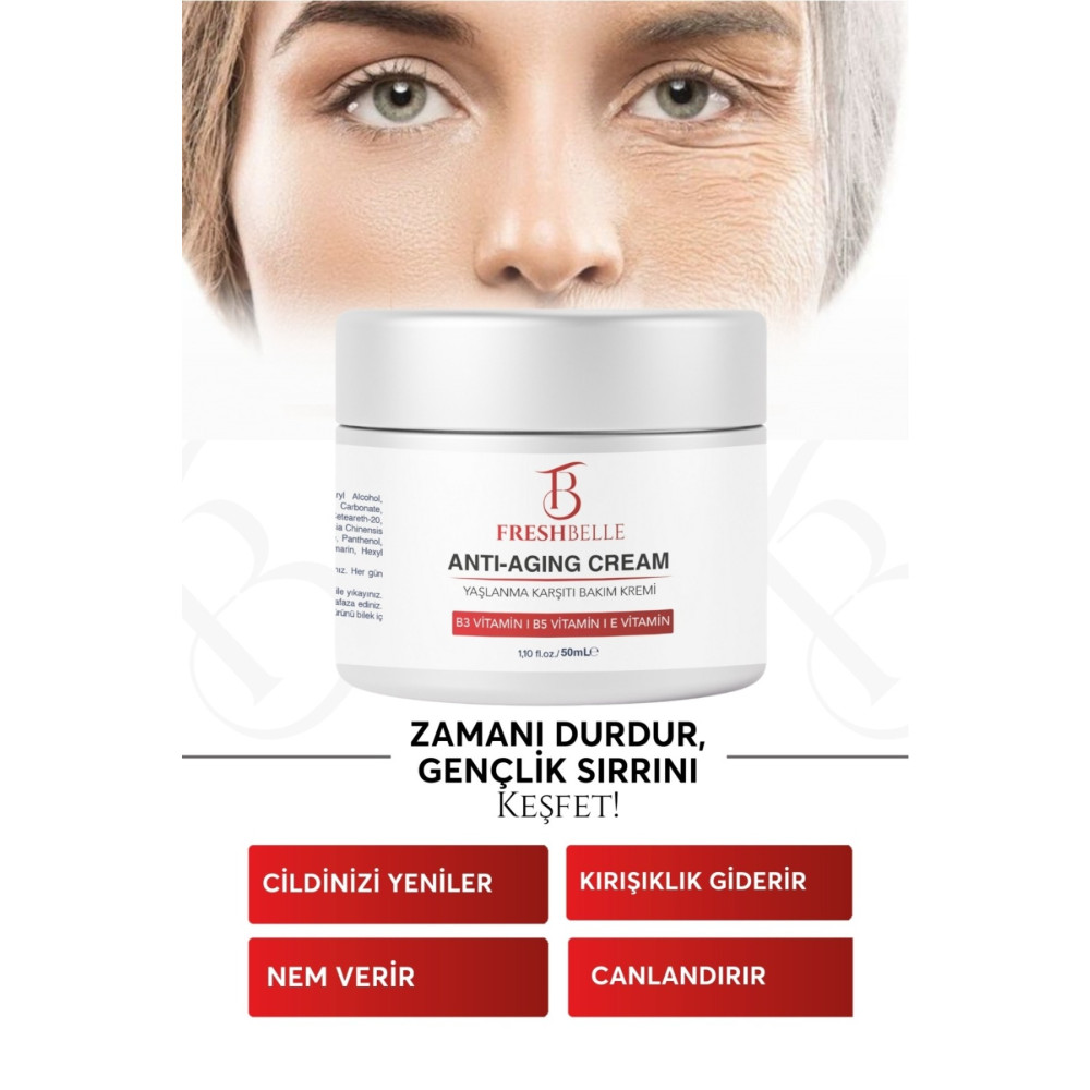 FreshBelle Yaşlanma Karşıtı Ve Kırışıklık Giderici Krem 50 ml Cilt ve Yüz Bakımı Fiyatı