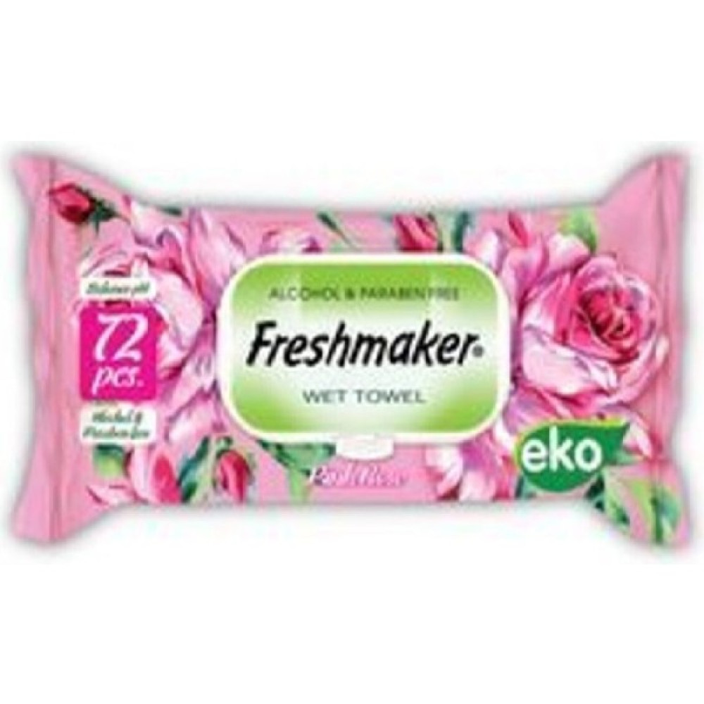 Freshmaker Islak Mendil Gül 72 Li x 12 Adet 864 Yaprak - 72 Li 12 Paket Bebek Bakım Fiyatı