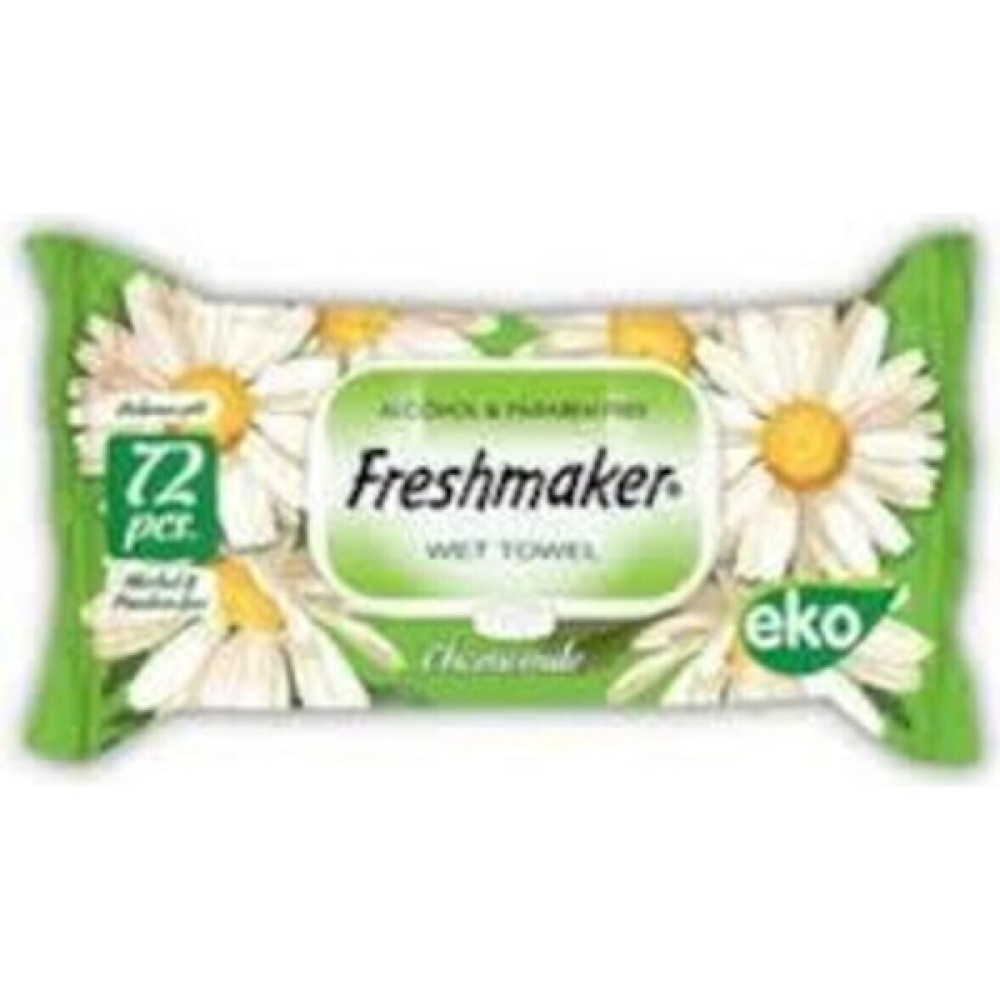 Freshmaker Islak Mendil Papatya 72 Li x 12 Adet 864 Yaprak - 72 Li 12 Paket Bebek Bakım Fiyatı