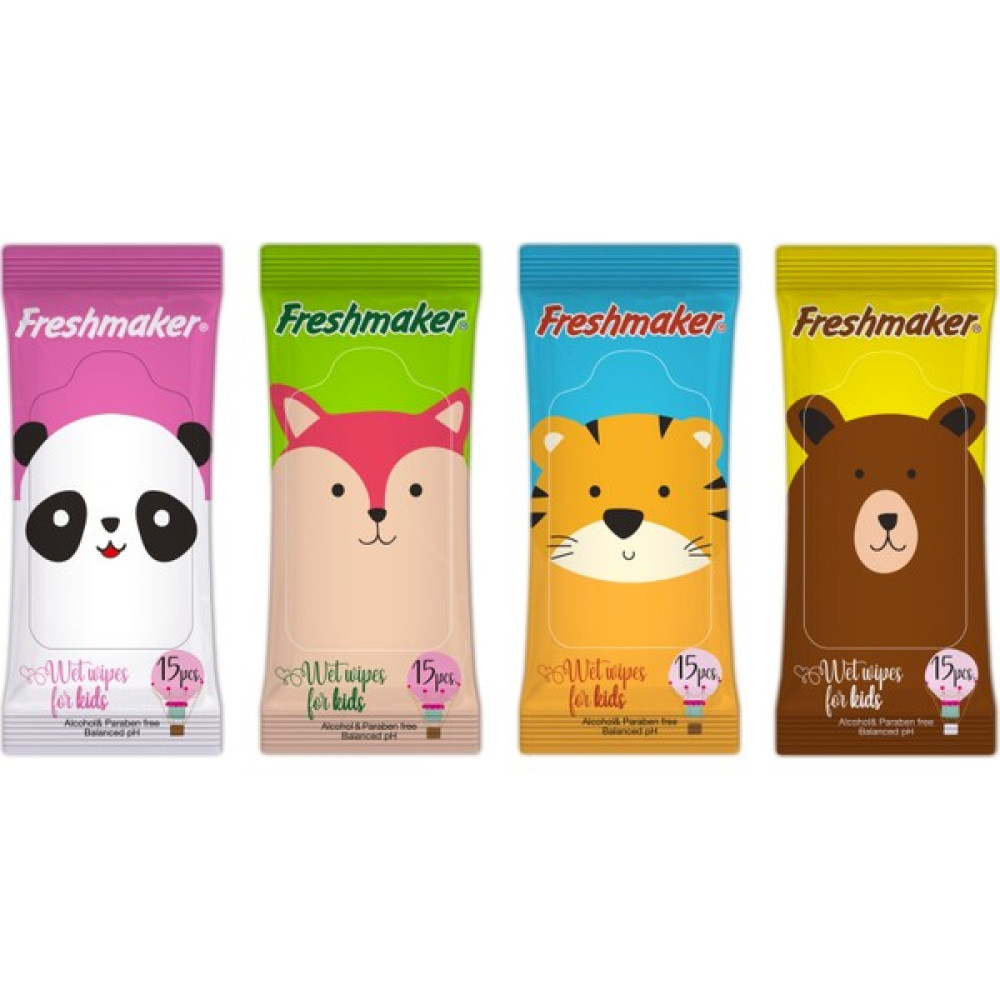 Freshmaker Kids Islak Cep Mendili 15 Adet x 4 Paket Bebek Bakım Fiyatı