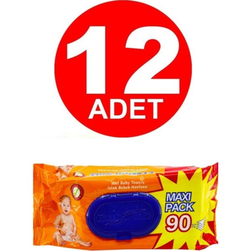 Fresh'n Soft Classic Islak Bebek Havlusu 90'lı x 12 (1080 Yaprak) Bebek Bakım Fiyatı
