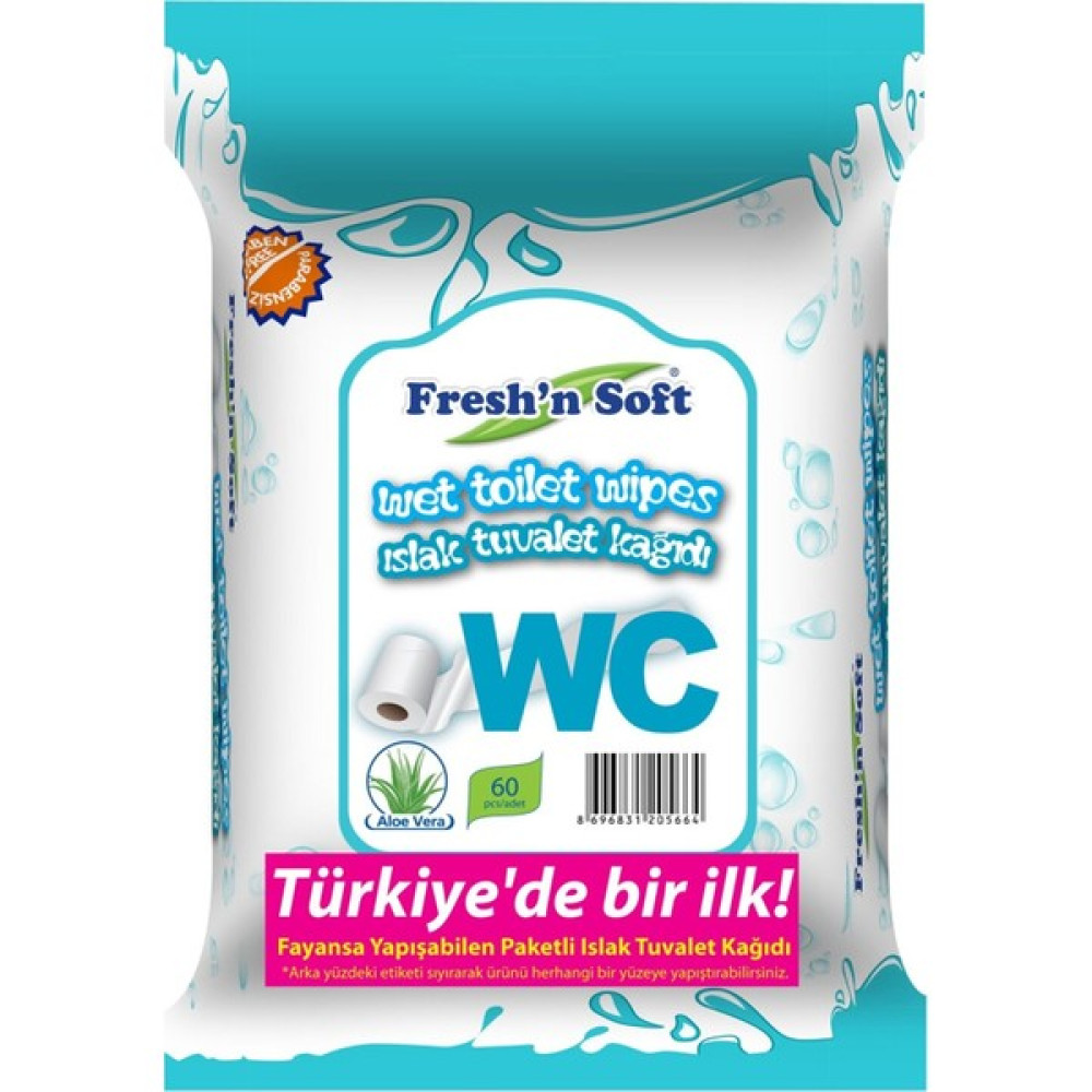 Fresh'n Soft Wc Islak Tuvalet Kağıdı 60'lı - Beyaz Tuvalet Kağıdı Fiyatı