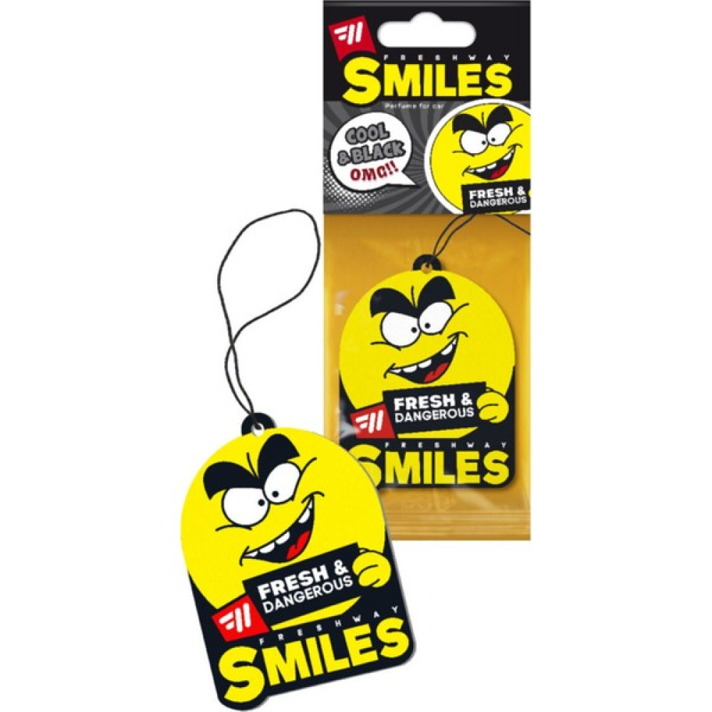 FreshWay Dry Smıle Kağıt Koku Cool & Black Fresh Way Oto Kokuları Fiyatı