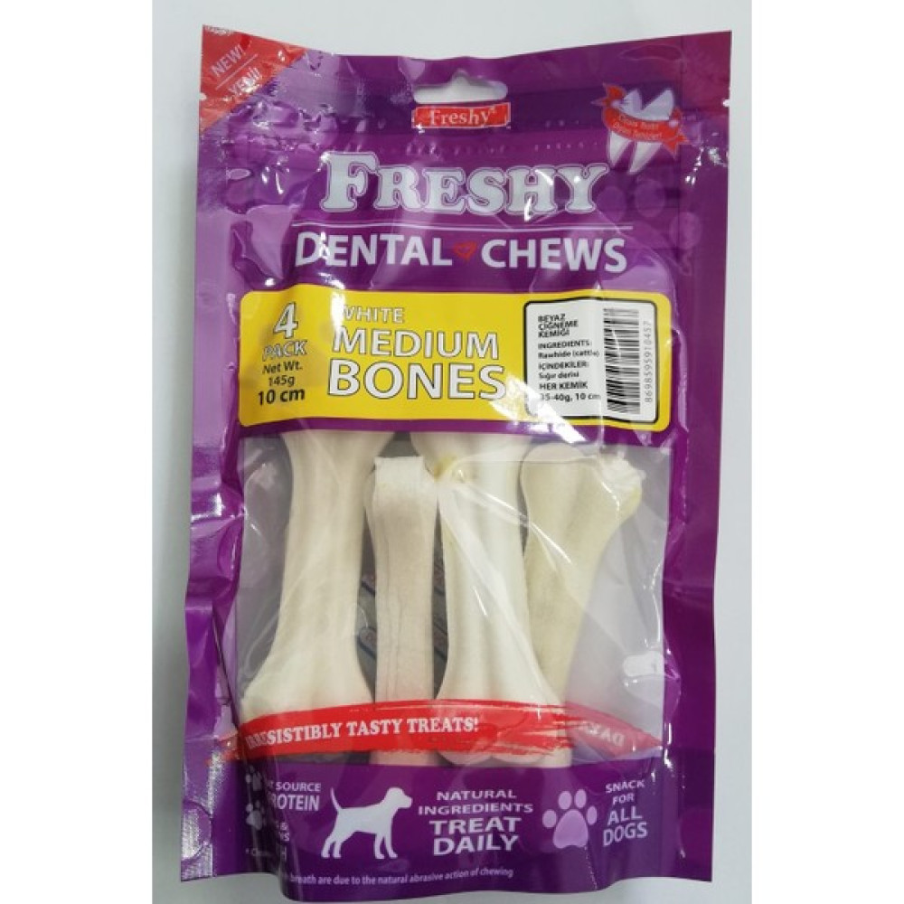 Freshy Beyaz Press Deri Köpek Çiğneme Kemiği 35-40 gr x 4 Evcil Hayvan Ürünleri Fiyatı