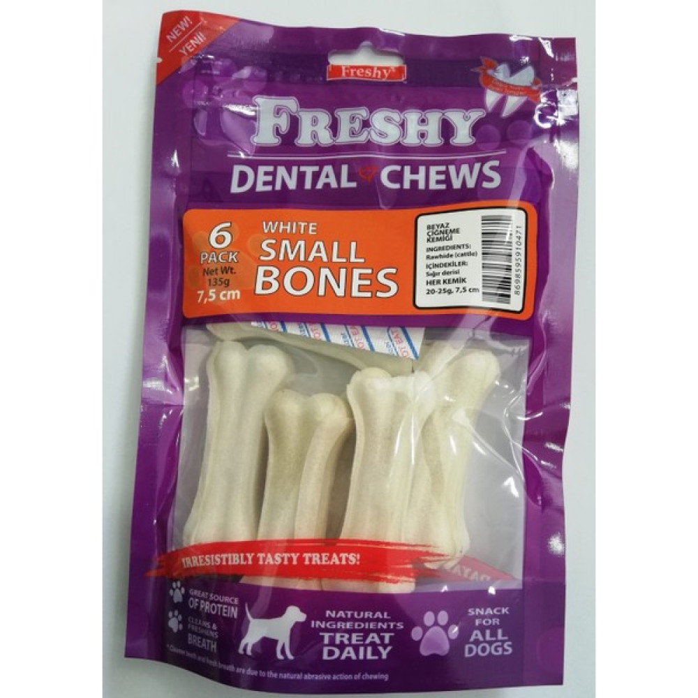 Freshy Dental Chews Beyaz Kemik 20-25 gr x 6 Evcil Hayvan Ürünleri Fiyatı
