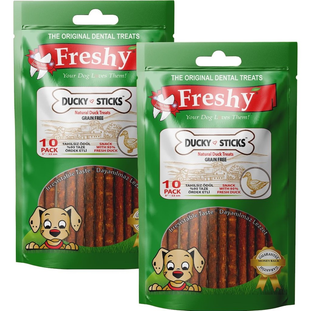 Freshy Ducky Sticks 2'li Set - - 20 Adet Ördek Eti Çubuğu Evcil Hayvan Ürünleri Fiyatı
