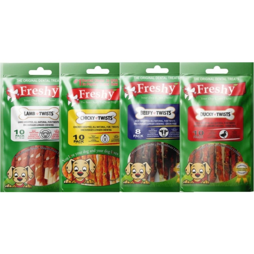 Freshy Karışık Paket Sığır Ördek Tavuk Kuzu Etli Köpek Ödül Kemiği Sağlıklı ve Lezzetli Evcil Hayvan Ürünleri Fiyatı