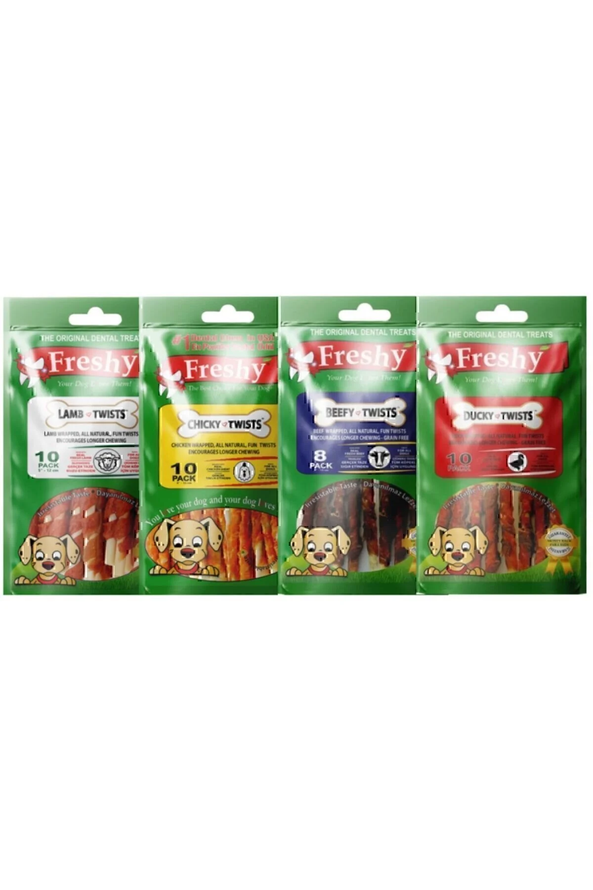 Freshy Kurutulmuş Sığır Ördek Tavuk Kuzu Etli Köpek Ödül Kemiği Karışık Paket" Evcil Hayvan Ürünleri Fiyatı