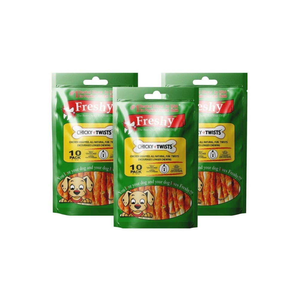 Freshy Tavuk Etli Kaplı Burgu Çubuk Kemik Köpek Ödül Maması X 3 Paket Evcil Hayvan Ürünleri Fiyatı