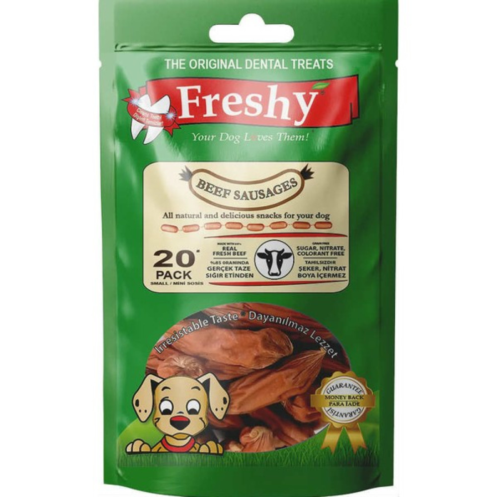 Freshy Yarı Sert Mini Dana Sosis - 100 gr Evcil Hayvan Ürünleri Fiyatı