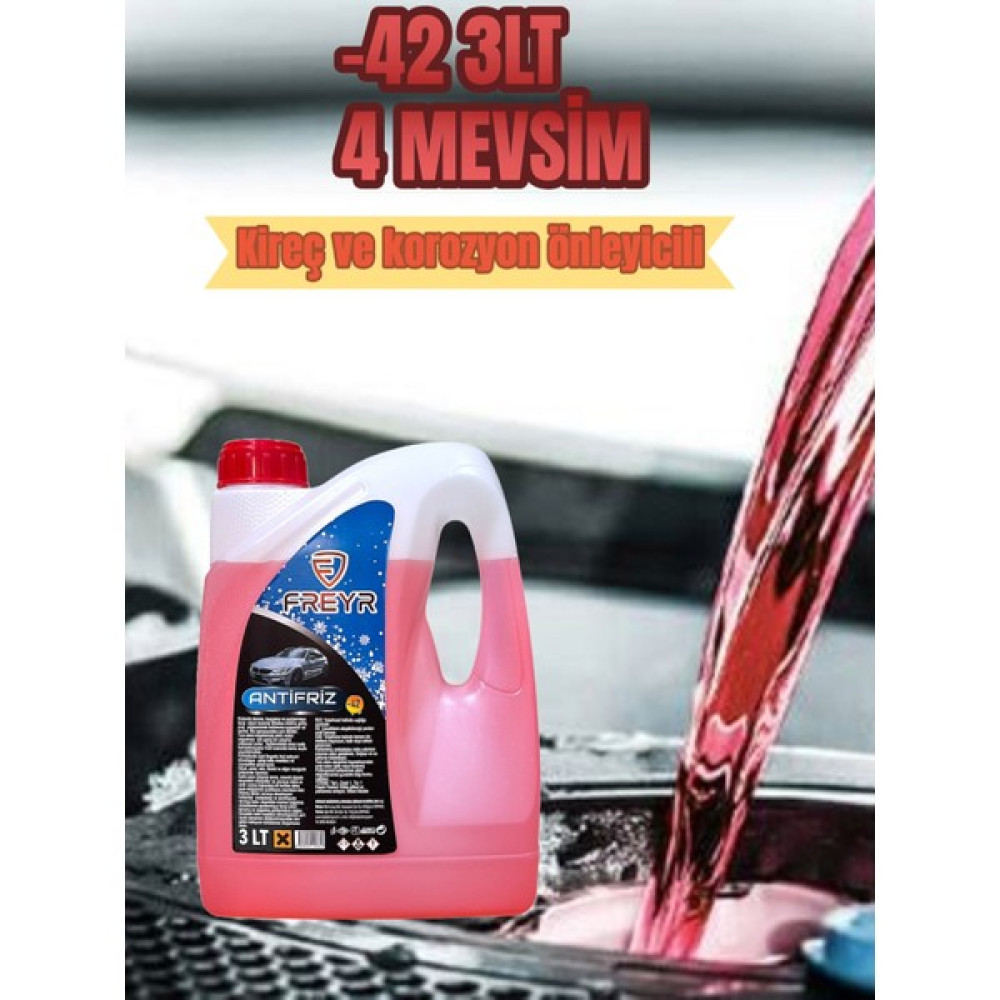 Freyr 4 Mevsim -42 Derece Kırmızı Antifriz 3 Lt Antifiriz Fiyatı