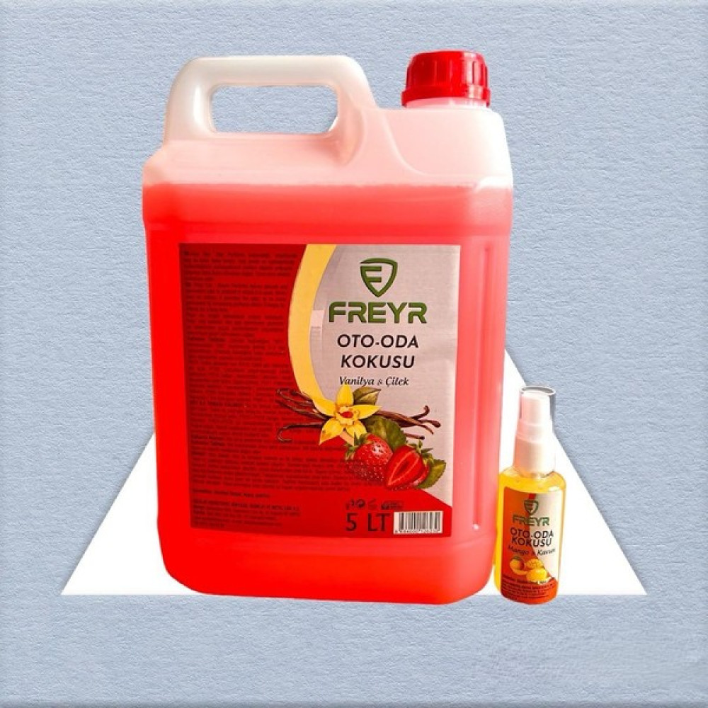 Freyr Vanilya Çilek Oto Parfüm 5 Lt Sprey Araç Ev Ortam Kokusu ( 1 ADET 50ML HEDİYE) - 5LT Oto Kokuları Fiyatı