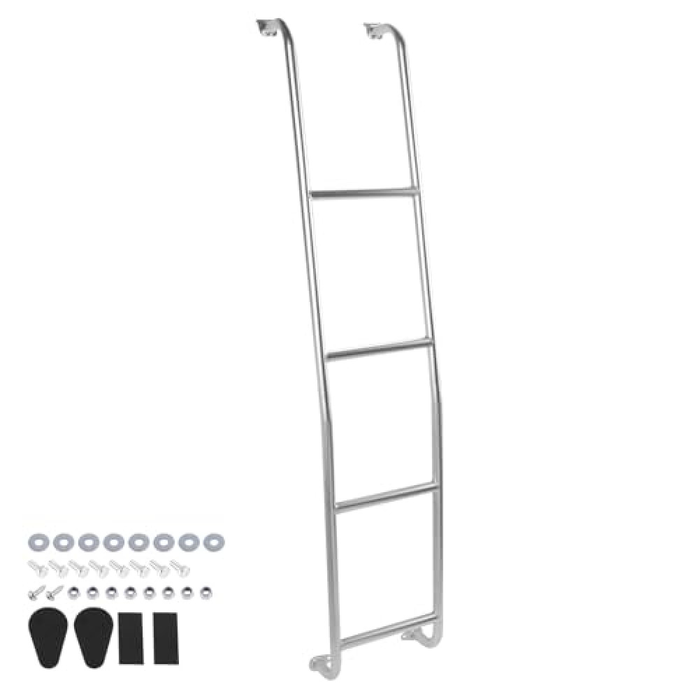 Frezon 093TM Stainless Steel Van Ladder Fit for Ford Transit Medium Roof Van 2014-2024