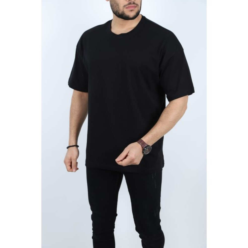 Frezzbi Erkek Basic %100 Pamuklu Bisiklet Yaka Oversize Kısa Kollu T-Shirt Erkek T-shirt Fiyatı