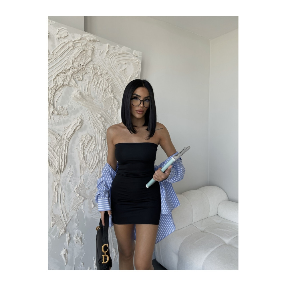 Friday Mood Kadın Siyah Mini Straplez Elbise M Beden Elbise Fiyatı