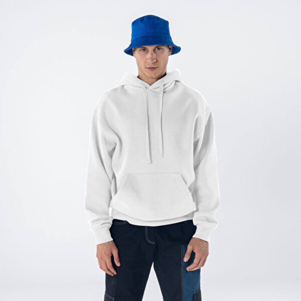 Friday Offset Agar Erkek Kırık Beyaz Kanguru Cepli Kapüşonlu Oversize Hoodie Sweatshirt Erkek Sweatshirt Fiyatı