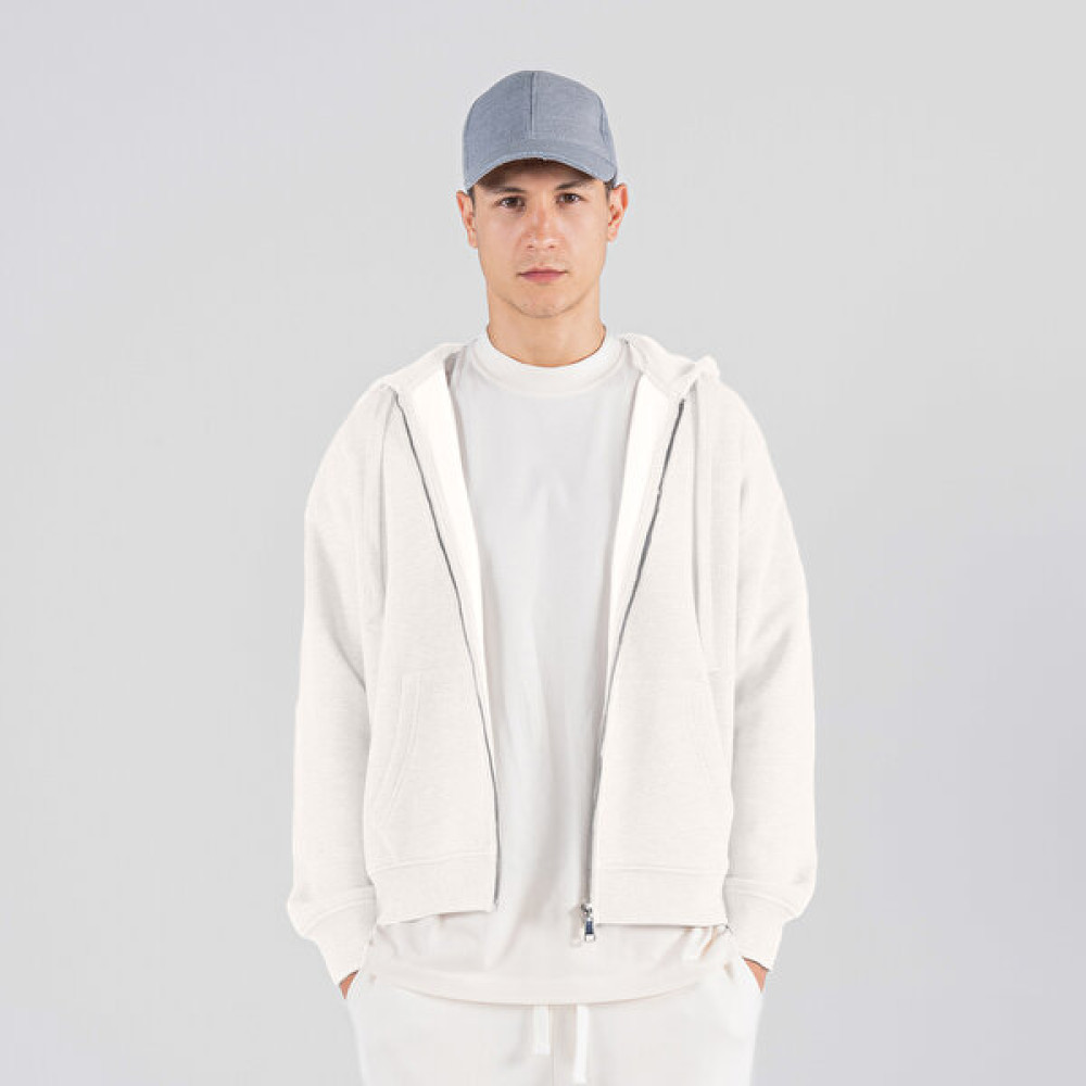 Friday Offset James Erkek Off White Kanguru Cepli Kapüşonlu Oversize Fermuarlı Sweatshirt Hoodie Erkek Sweatshirt Fiyatı