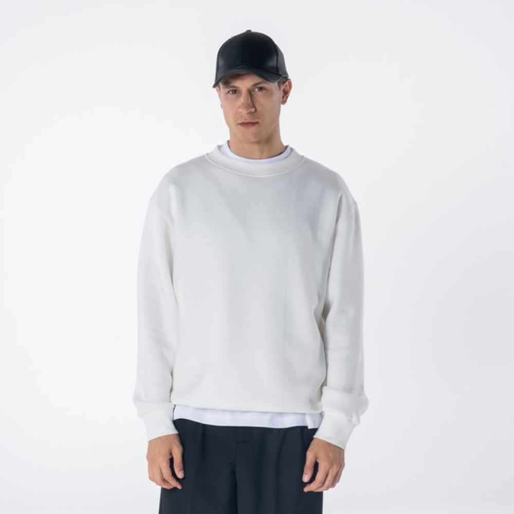 Friday Offset Monica Erkek Beyaz Oversize Bisiklet Yaka Sweatshirt Erkek Sweatshirt Fiyatı